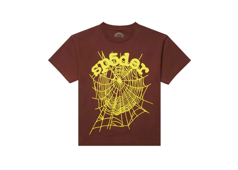 Sp5der Brown OG Web T-Shirt