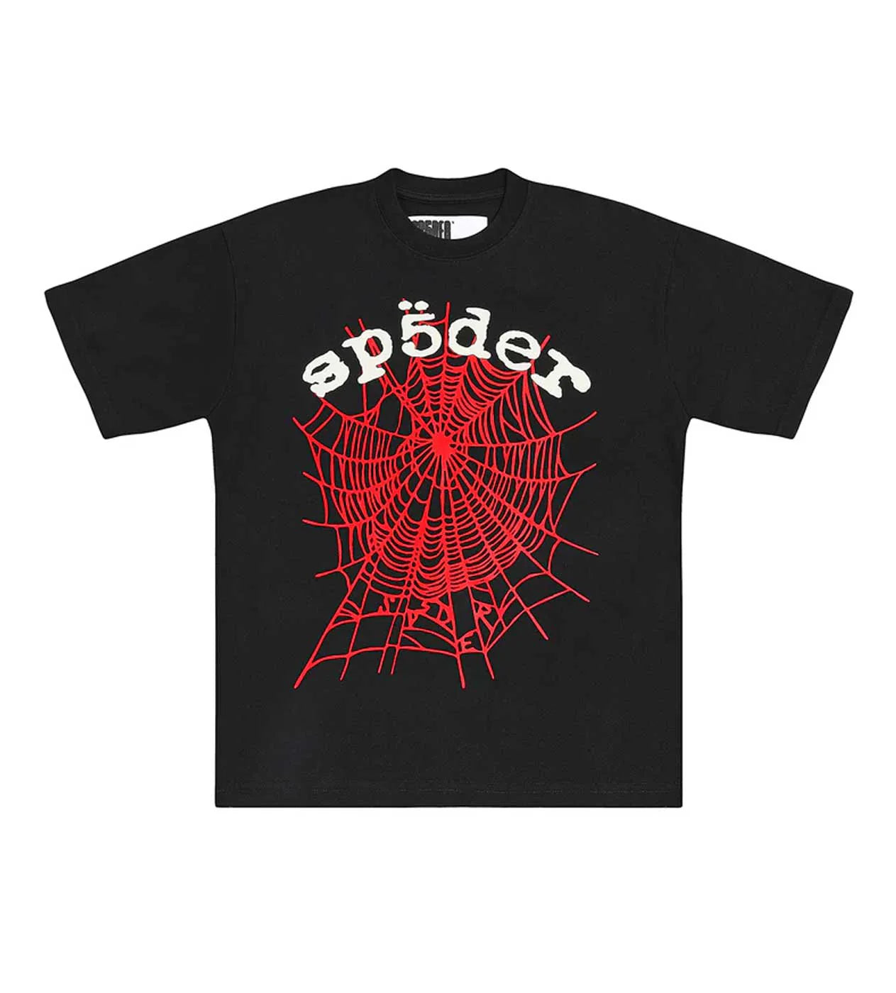 Sp5der Black Red Web Tee