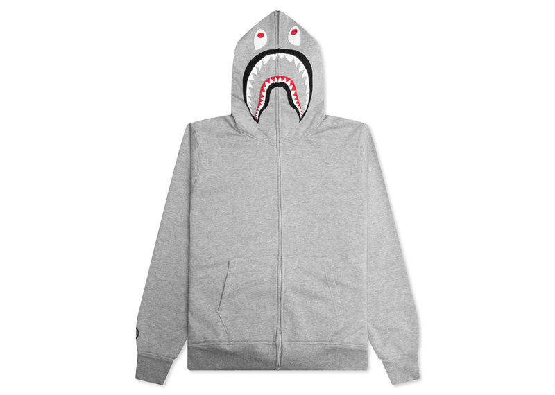 Bape Zip Up Grey Shark