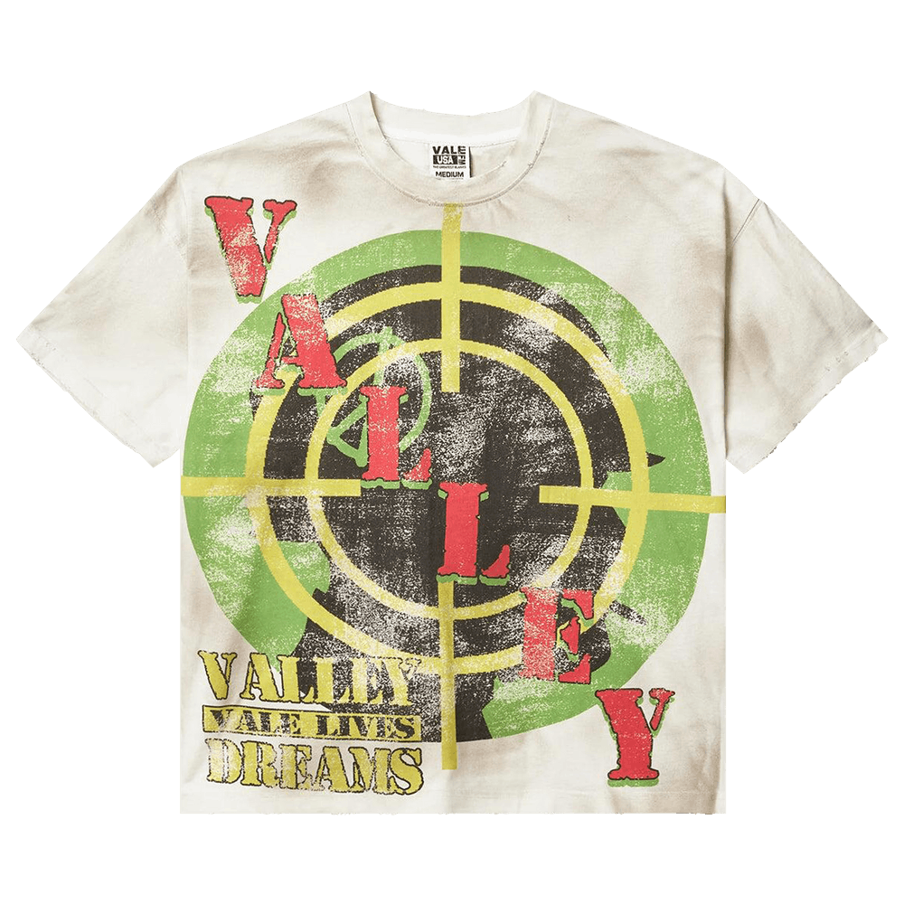 VALE Target Short Sleeve Cream Tee