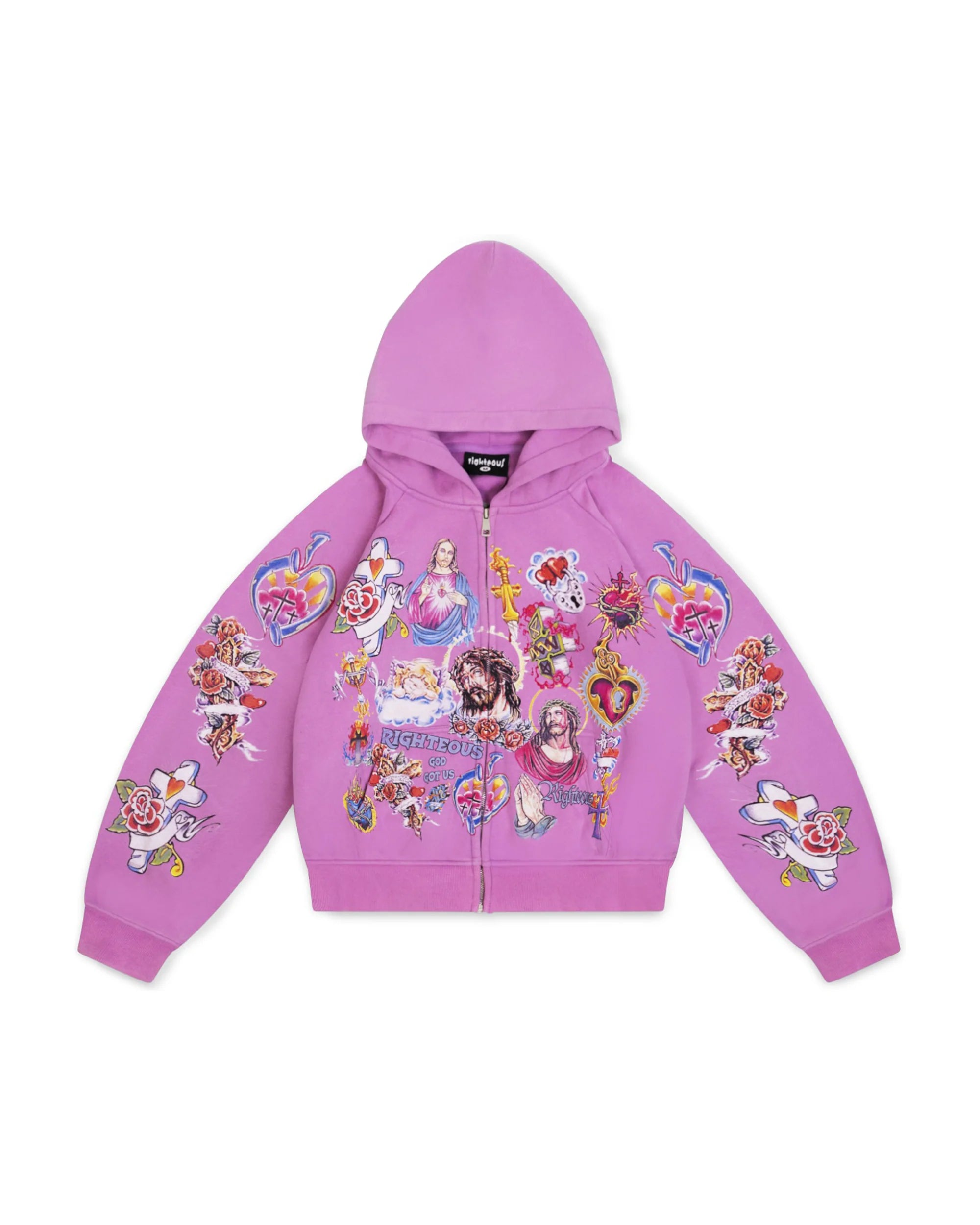 Righteous Risen King Zip Up Purple