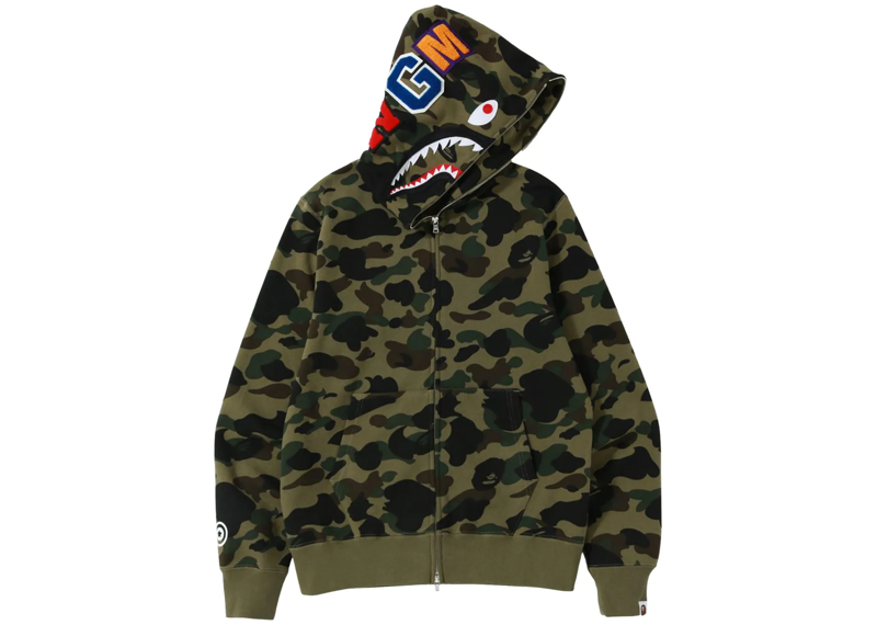 Bape Shark Full Zip Dark Green