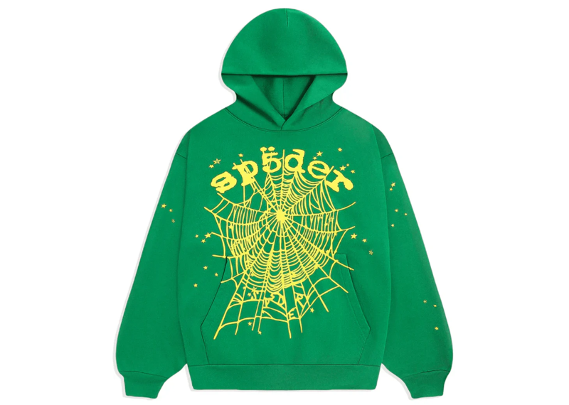 Sp5der Green Yellow Hoodie