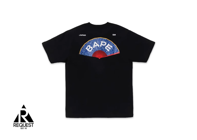 Bape Japan Fan Black Tee