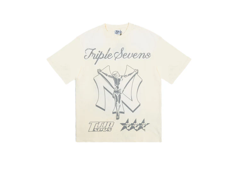 Triple Sevens NY Savior Tee Cream