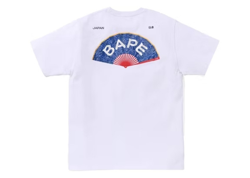 Bape Japan Fan White Tee