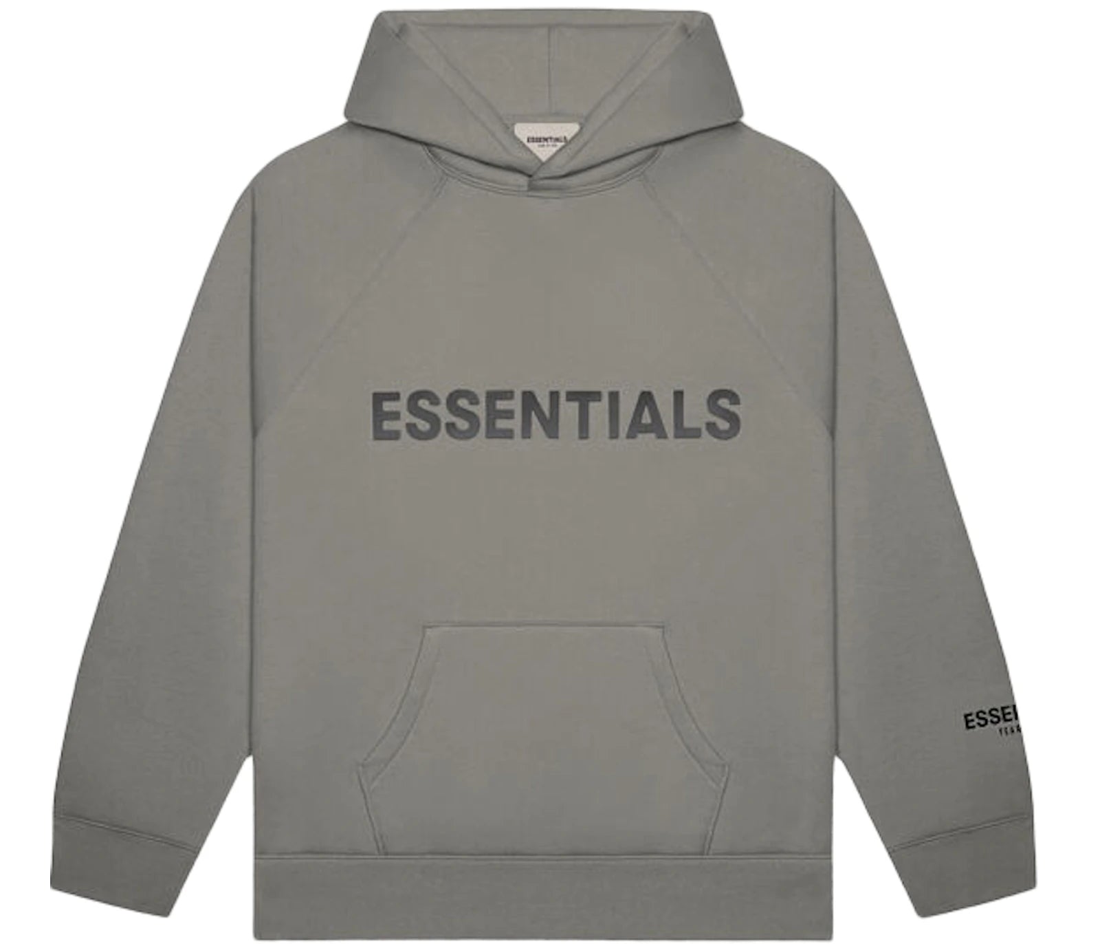 Fear of God Essentials Pullover Hoodie Applique Logo Gray Flannel/Charcoal