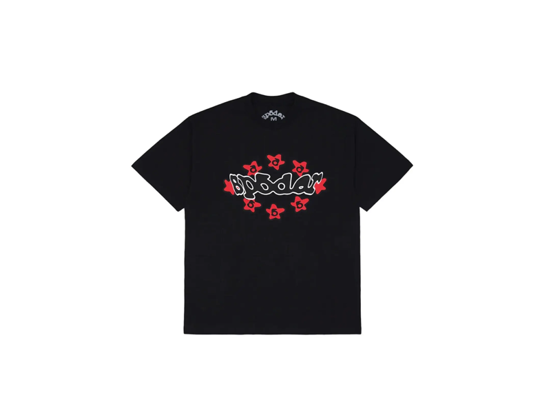 Sp5der Black Red Warped Tee