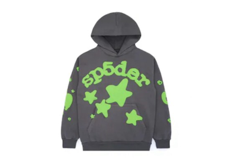 Sp5der Green Stars Hoodie