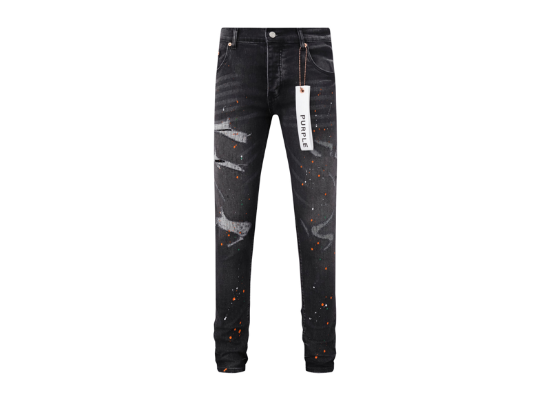 Purple Brand Heavy Paint Splatter BLCK
