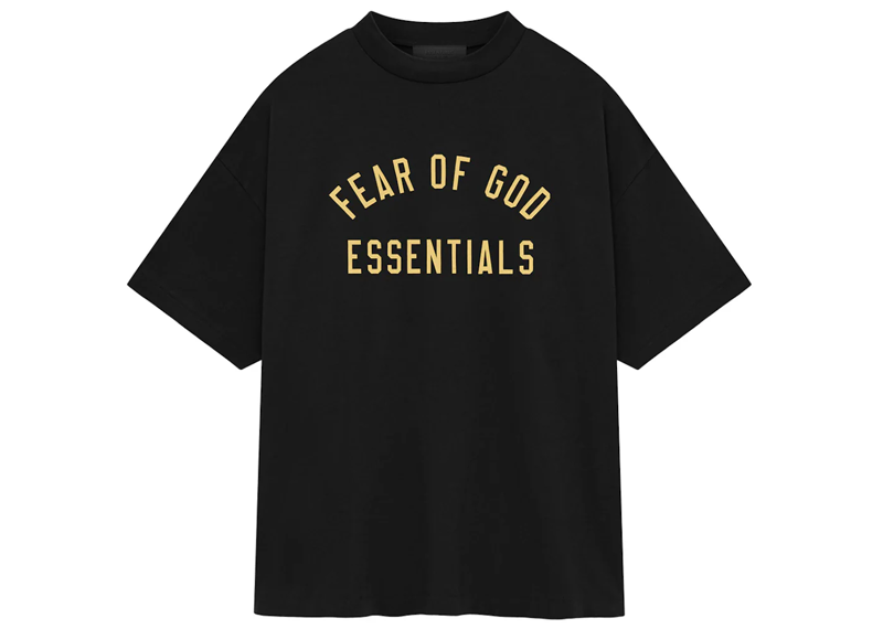 Fear of God Essentials Black/Cream Arch Tee