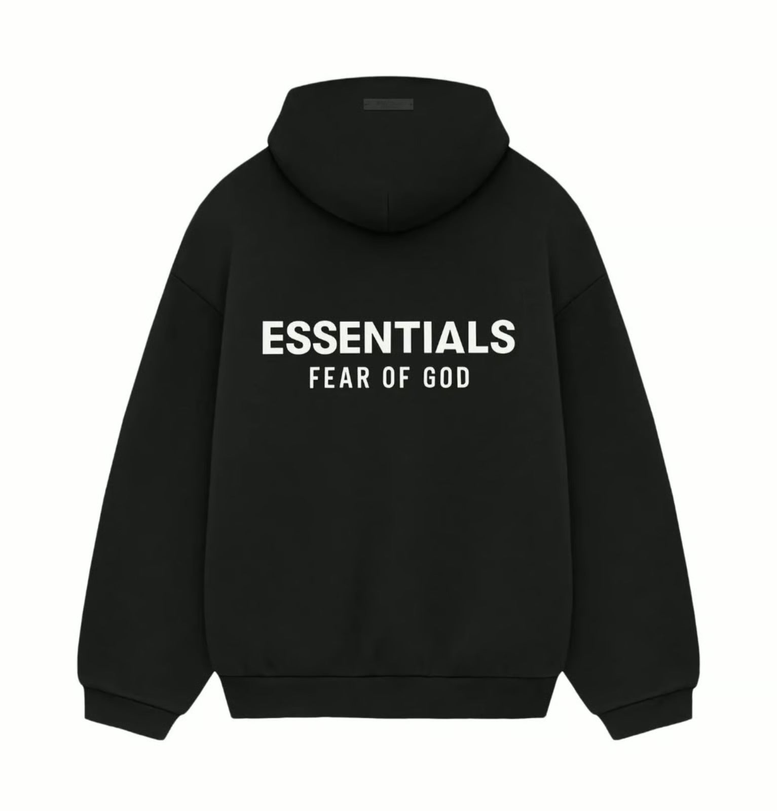 Essentials Fear of God Stretch Limo White Letter Hoodie