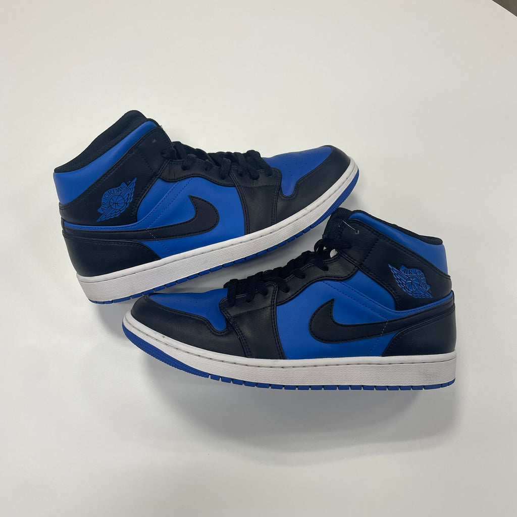 Air Jordan 1 Mid 'Black Royal Blue' (12) Used