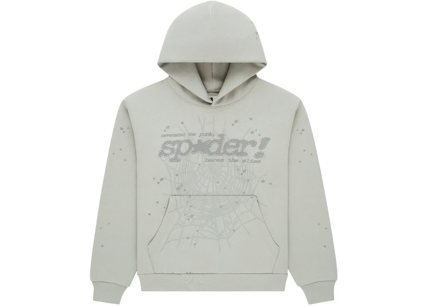 Sp5der Triple Grey Web Hoodie