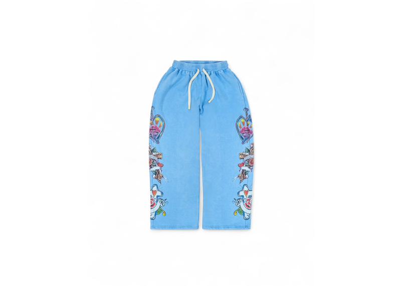 Righteous Risen King Sweatpants Blue