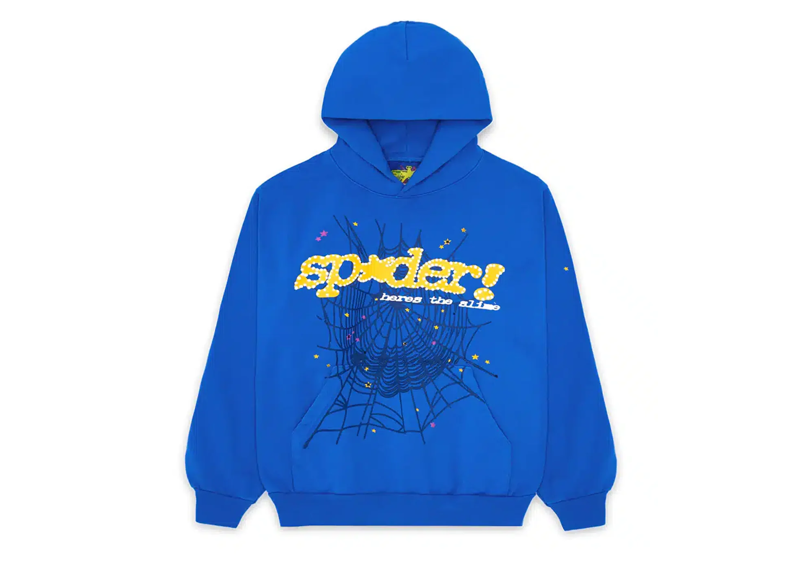 Sp5der Marina Blue Hoodie