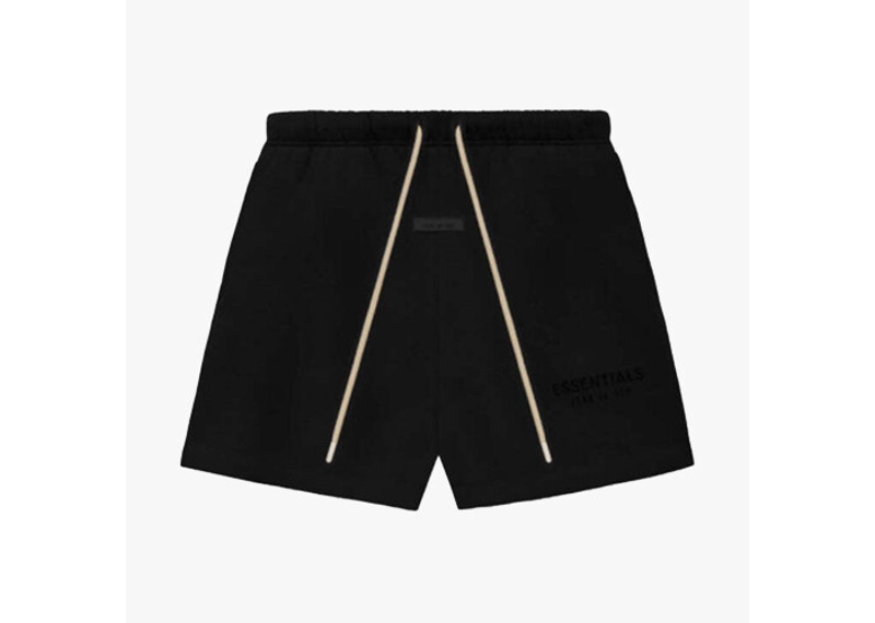 Fear of God Essentials Black Drawstring Shorts