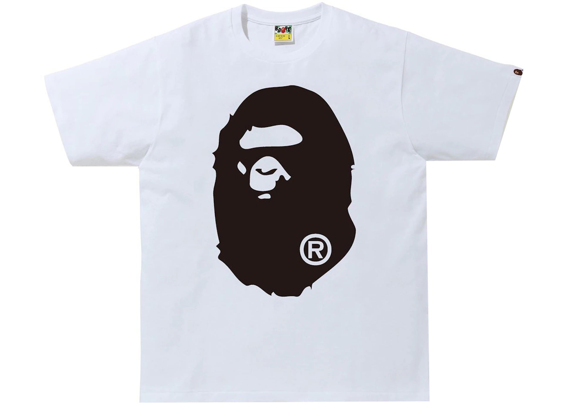 BAPE Bicolor Big Ape Head Tee (FW21/SS22/FW22) White