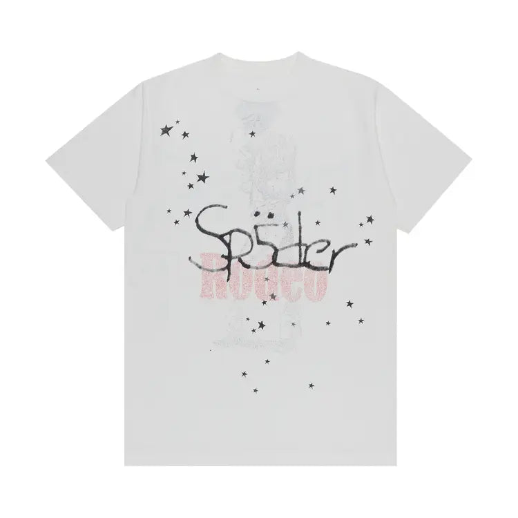 Sp5der Cactus Jack Rodeo Sketch Tee White