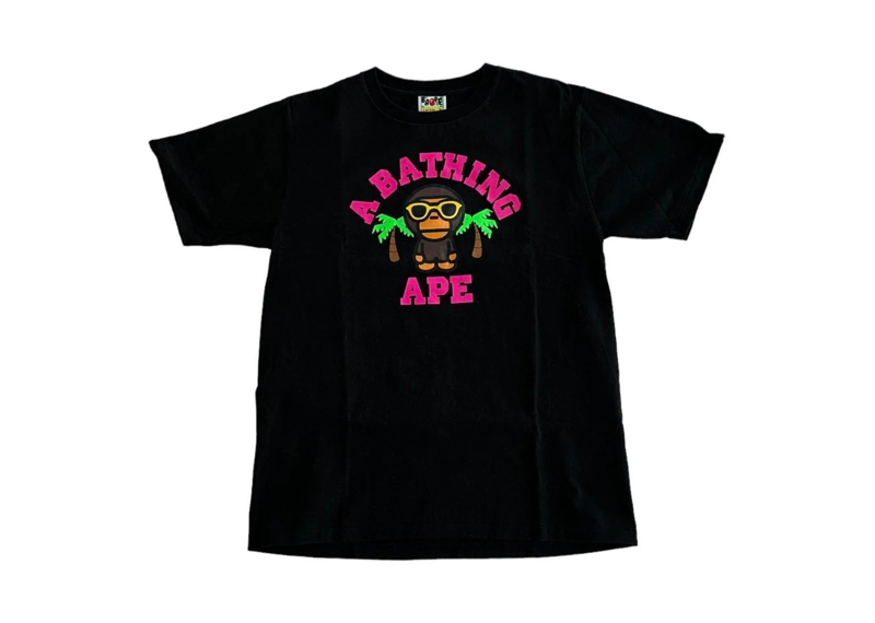 Bape Tee Black/Pink College Tee Baby Milo