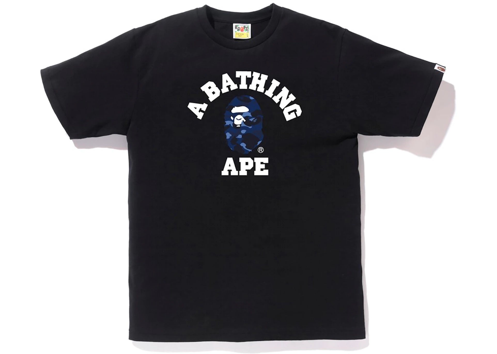BAPE Color Camo College Tee Black/Blue