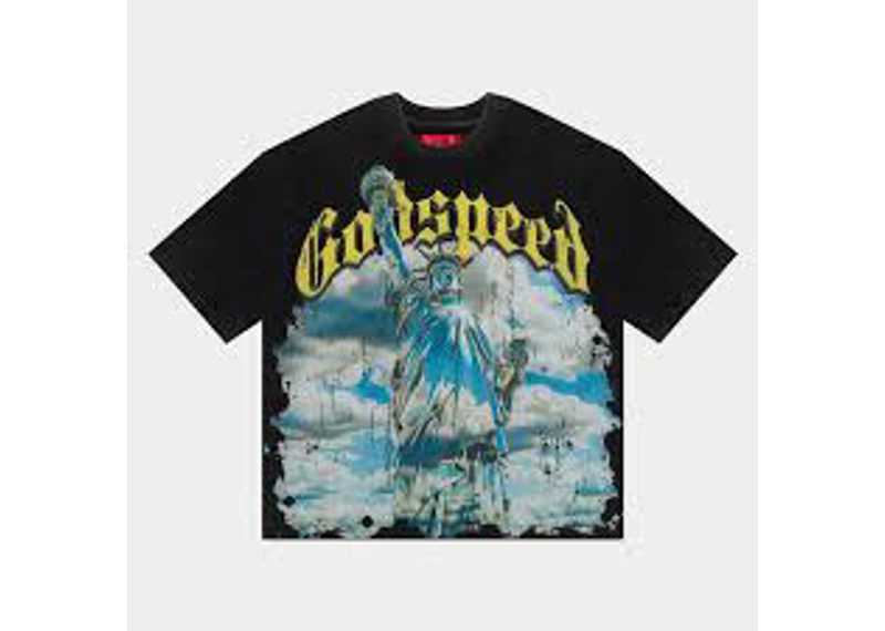 Godspeed Statue of Liberty Tee Black