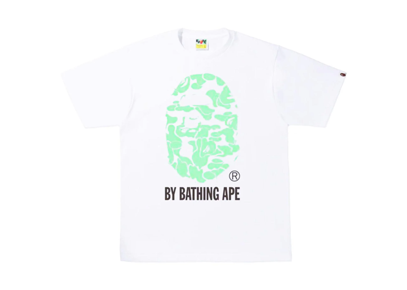 Bape Big Head Mint White Tee