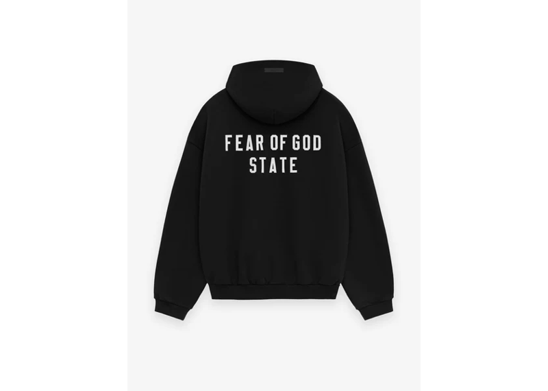 Fear of God Essentials State Black/White Hoodie
