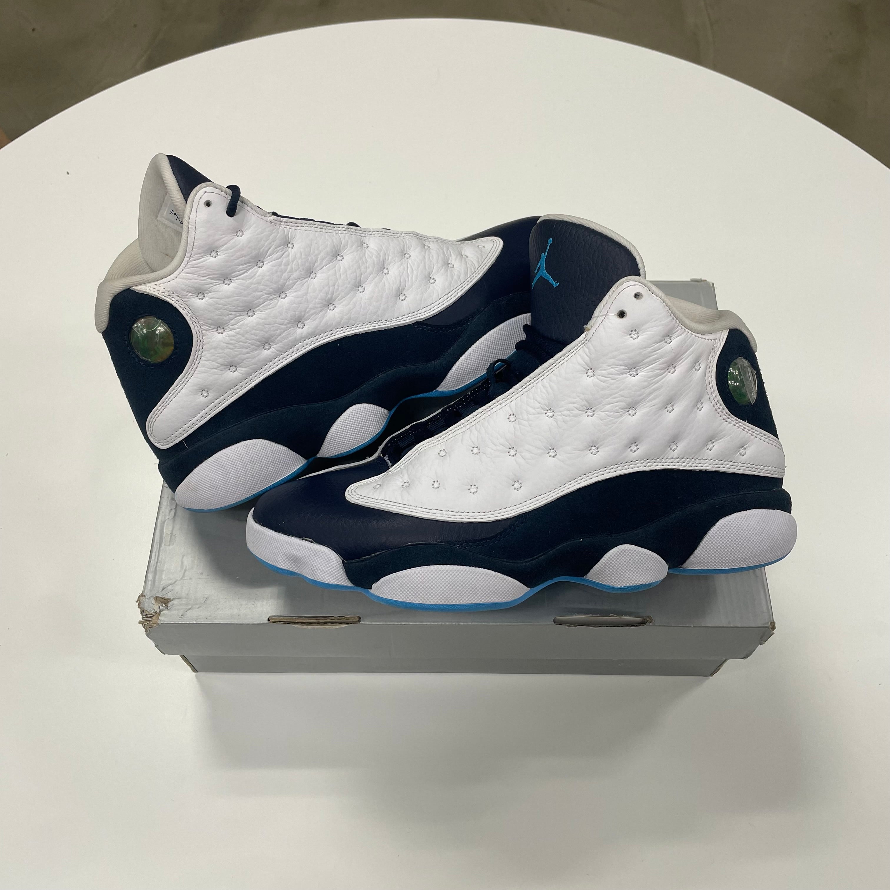 Jordan 13 'Obsidian Powder Blue' (8) Used