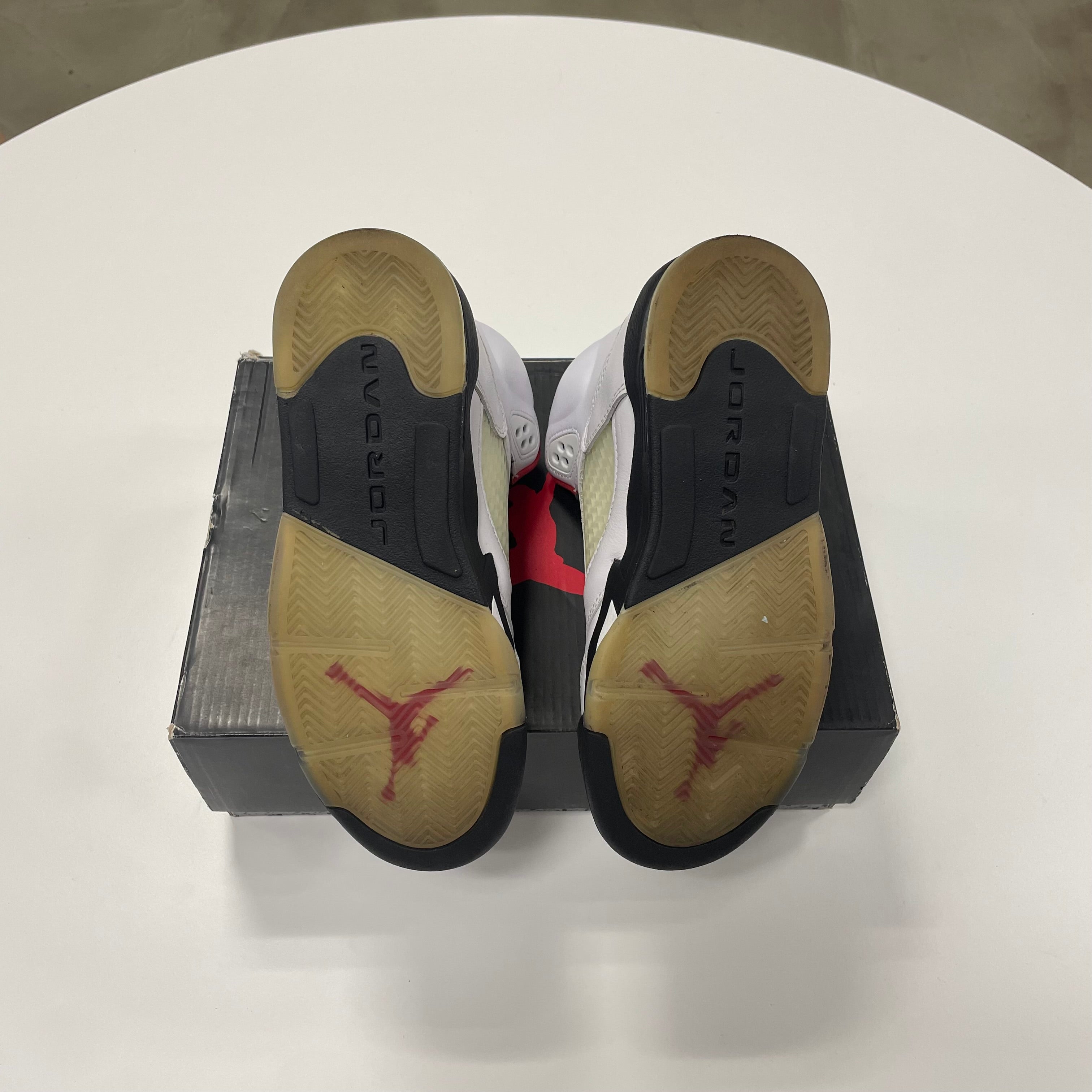 Air Jordan 5 'Fire Red Silver Tongue' (3.5) Used