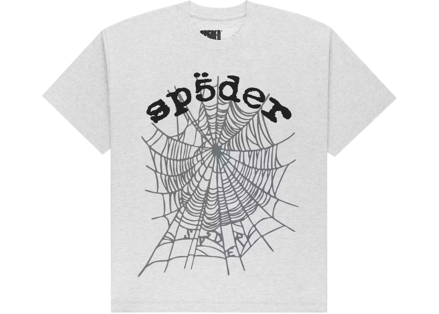 Sp5der Grey Black Web Tee