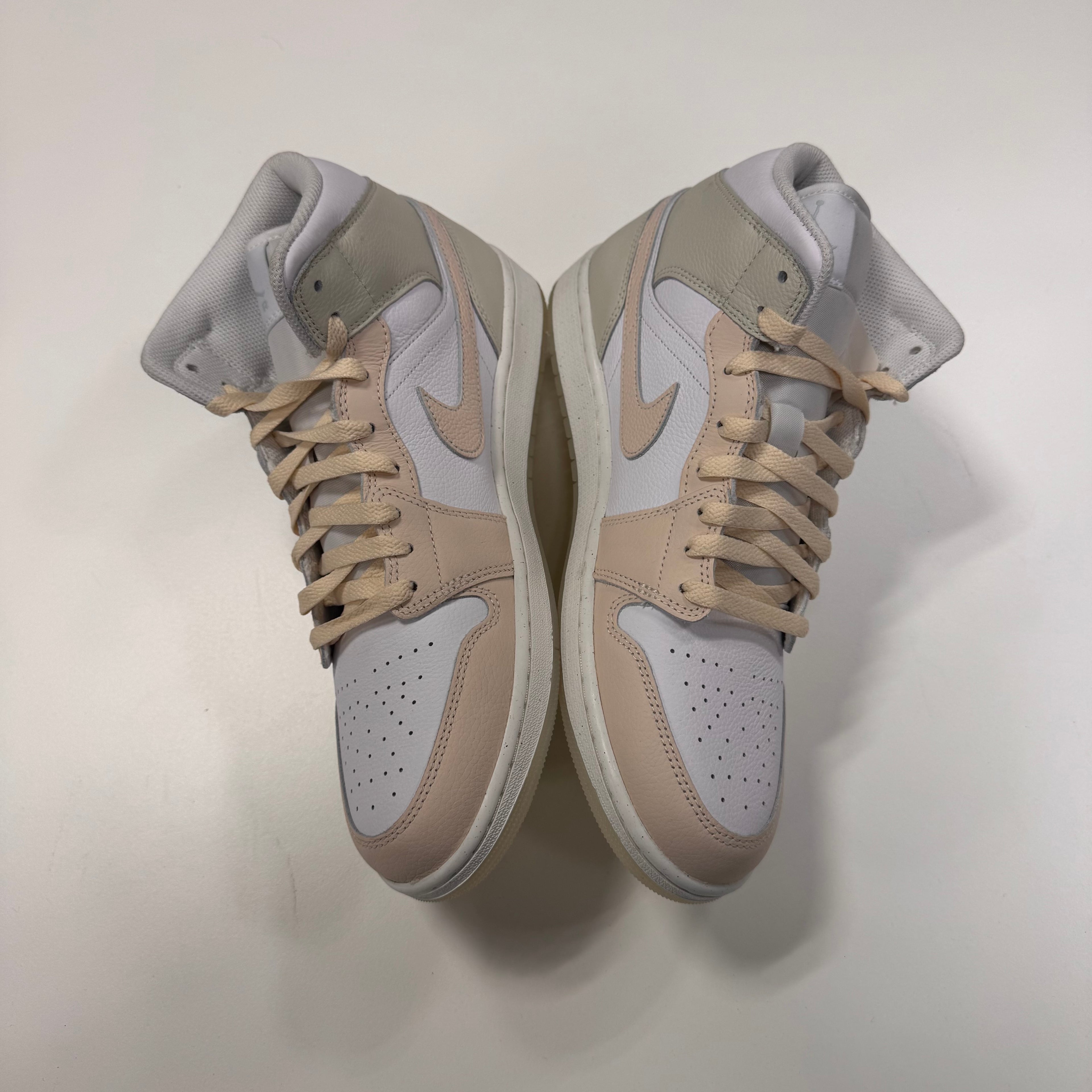 Jordan 1 Mid 'White/Guava Ice Sea Glass' (12) Used