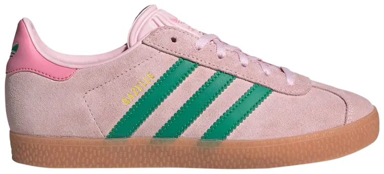 Gazelle J Clear Pink Court Green