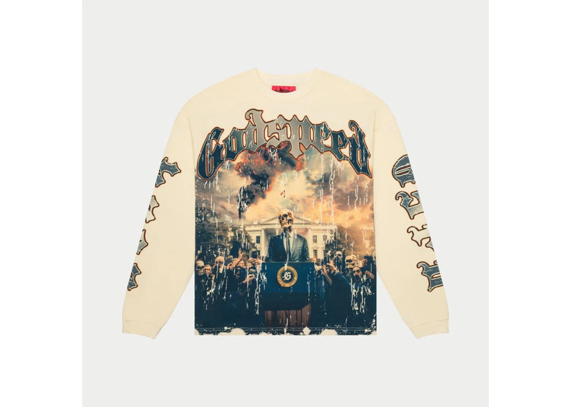 Godspeed White House L/S Tee