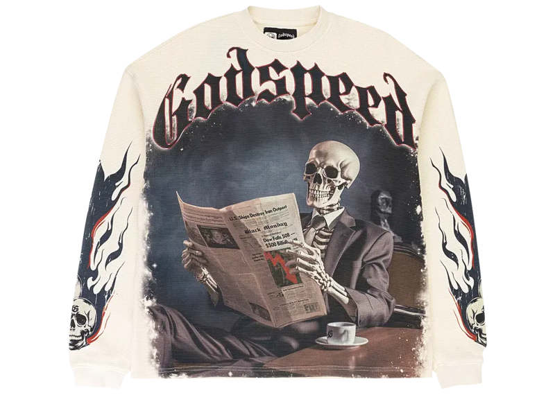 Godspeed Newspaper L/S Tee