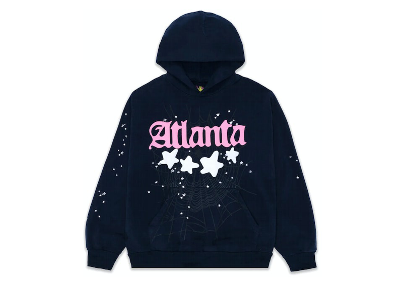 Sp5der Atlanta Navy Hoodie