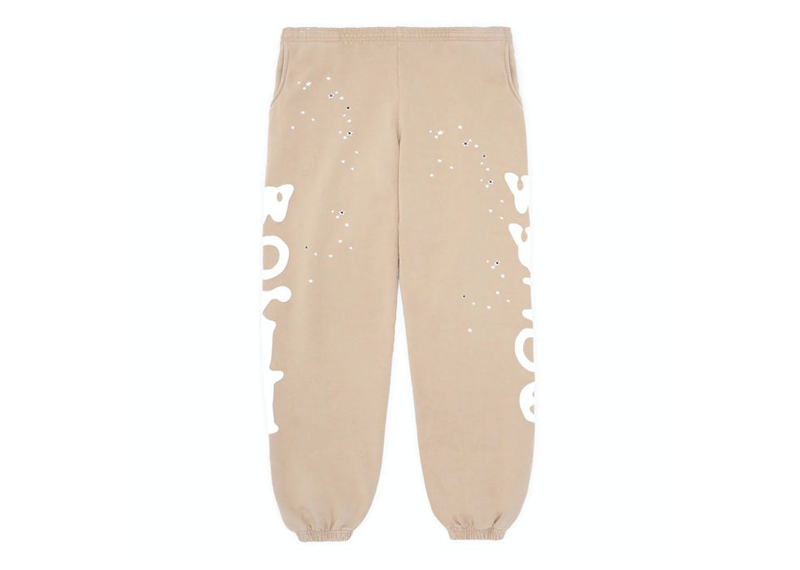 Sp5der Beluga Tan Sweatpants