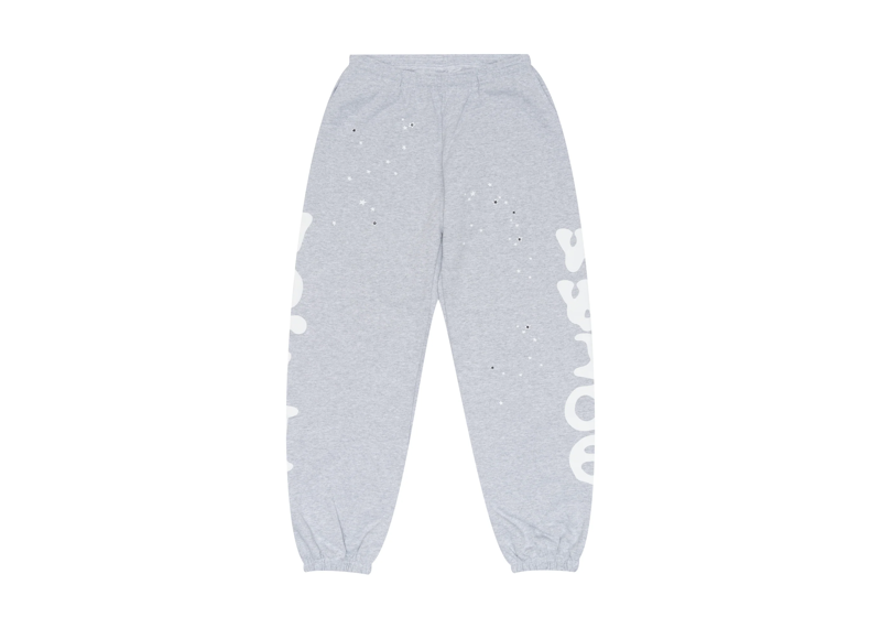 Sp5der Grey Star Sweatpants