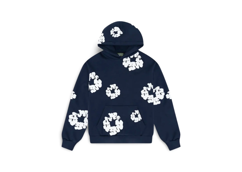 Denim Tears Navy Blue Hoodie