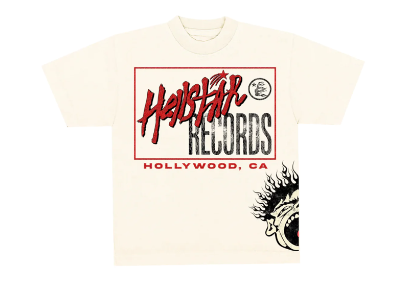 Red/Cream Hellstar Records Tee