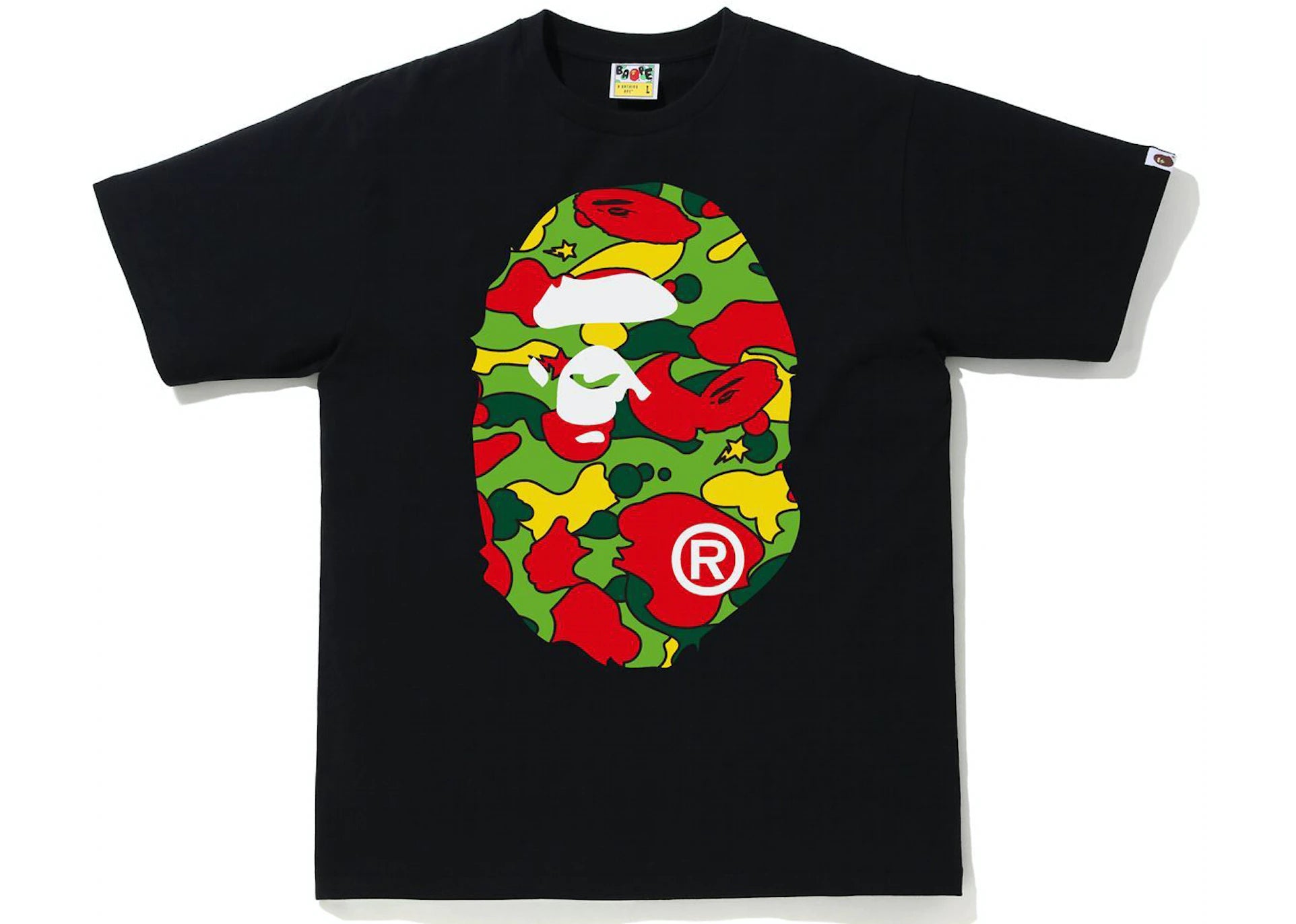 BAPE Sta Camo Big Ape Head Tee Black/Multi