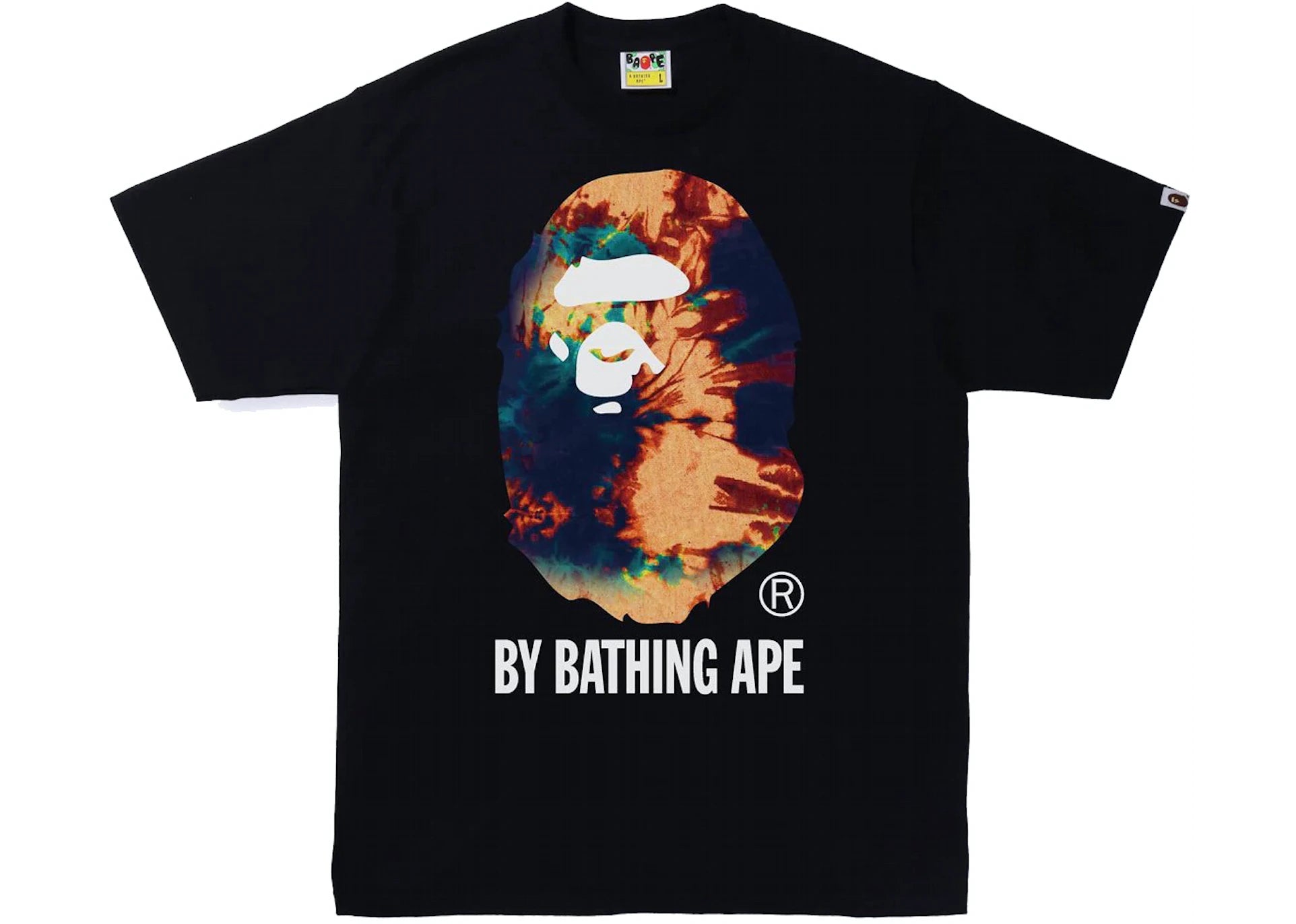 BAPE Tie Dye By Bathing Ape Tee Black/Navy