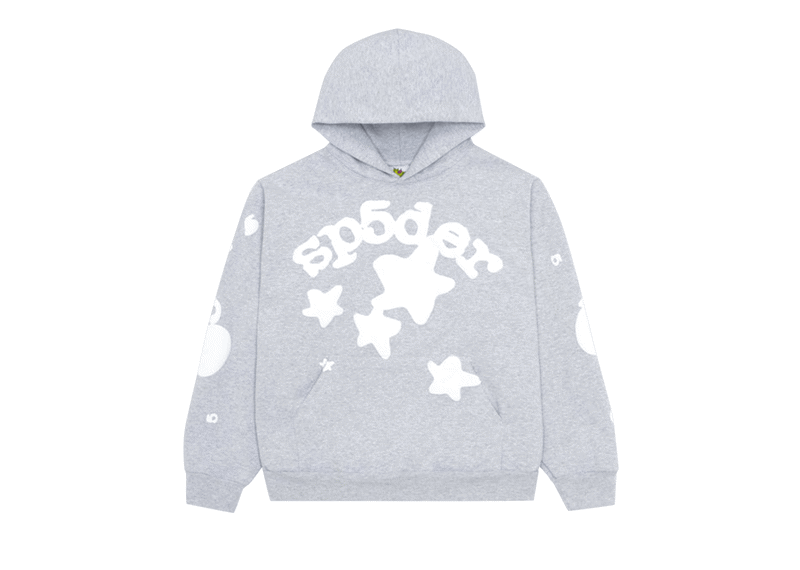 Sp5der Hoodie Heather Grey Big Star